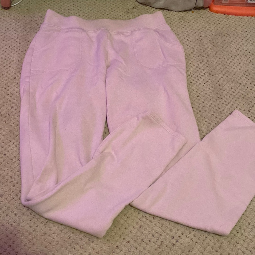 Pail pink girls sweatpants